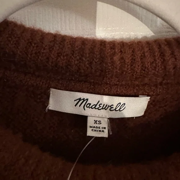 Madewell Leopard Intarsia Fulton Pullover Sweater - Picture 5 of 7